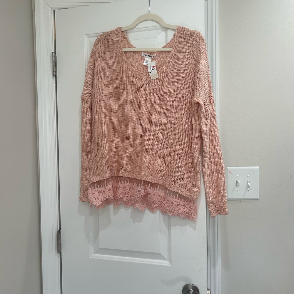 Say What? Blush Knit Top